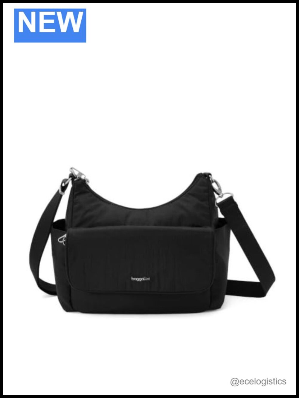 Baggallini Journey Anti-Theft Hobo - Cut-Resistant Straps RFID Protection